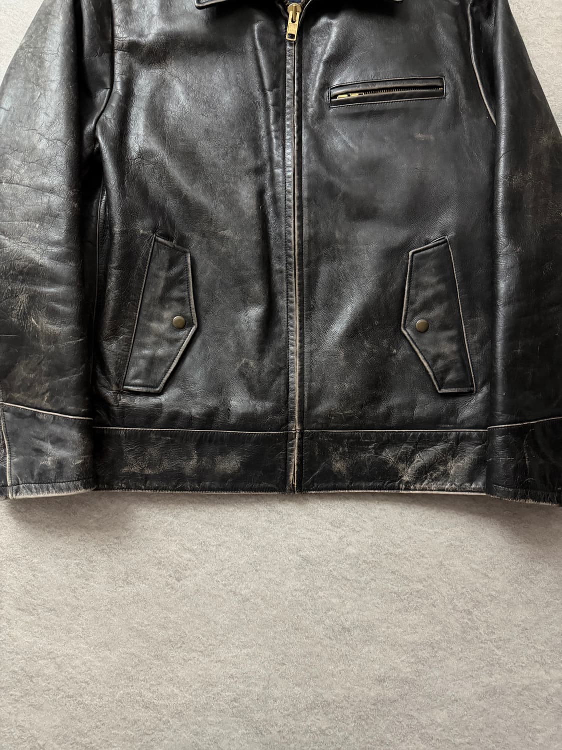Old gap 소가죽레더자켓 상품이미지6