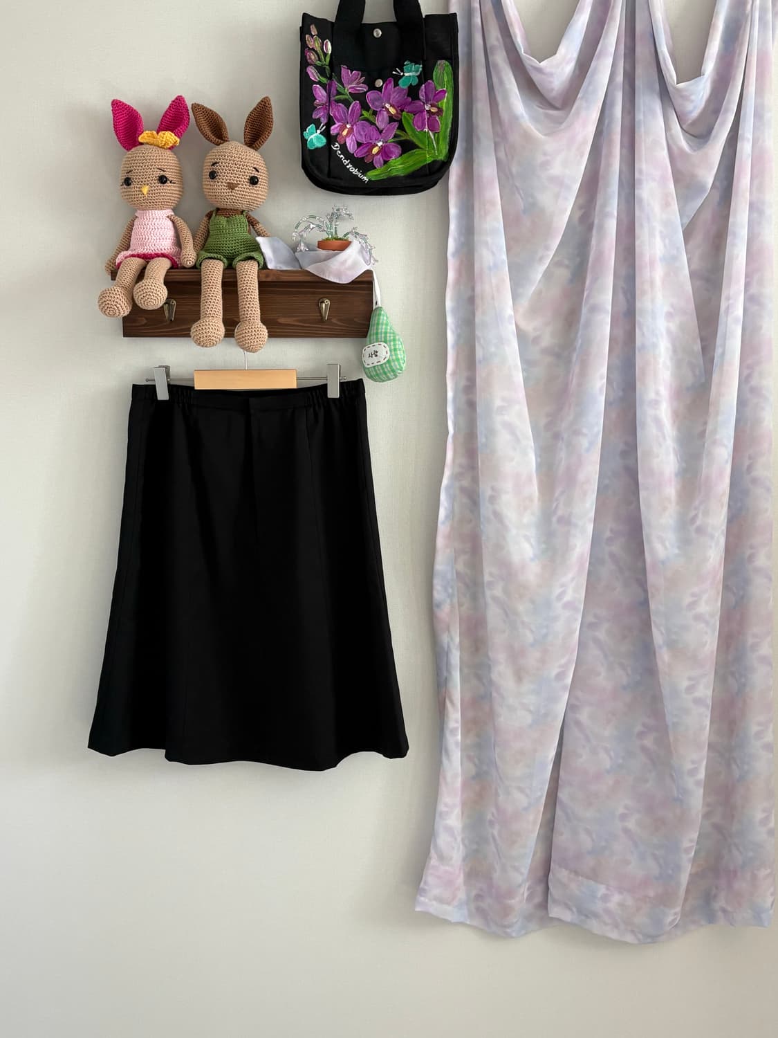 블랙 스커트 상품이미지3