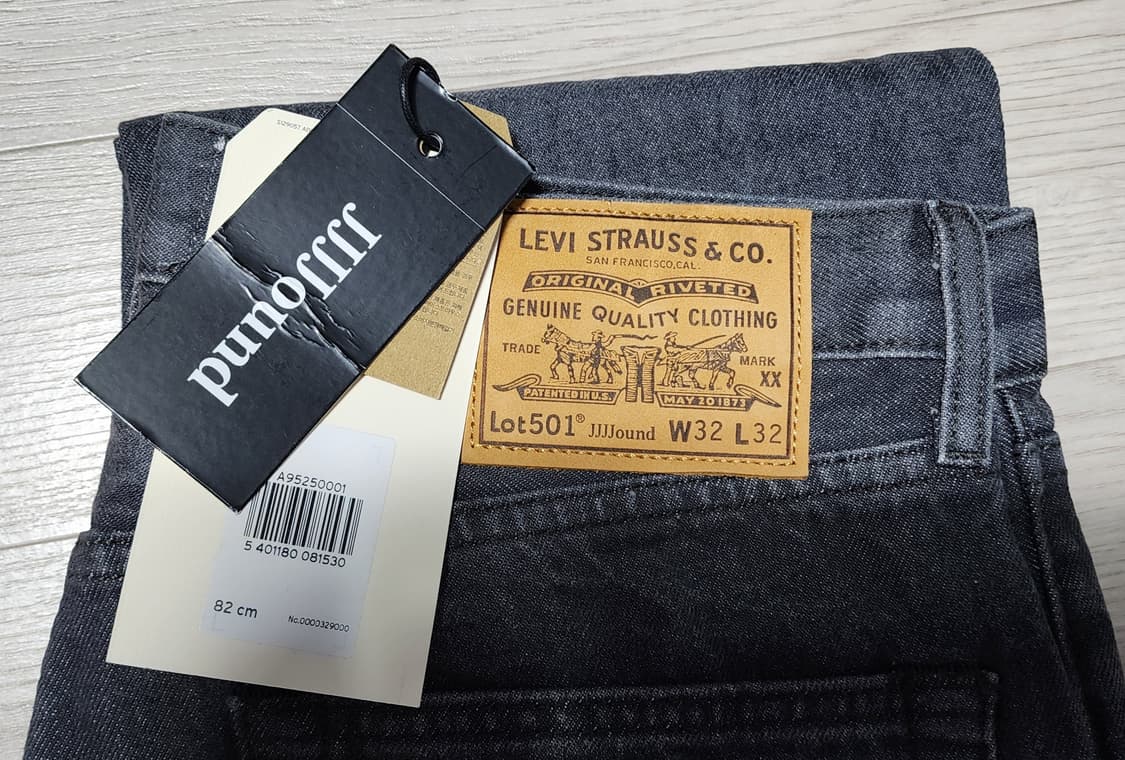 리바이스×자운드 501'93 (다크 그레이 스톤워시) 32×32 상품이미지2