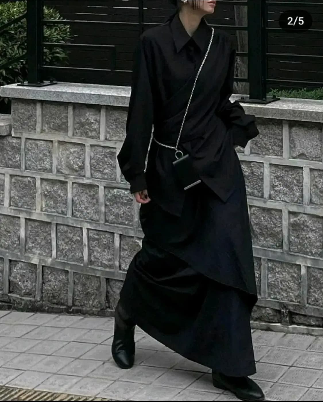 트리밍버드 드레이프 스커트 drape skrit 상품이미지1