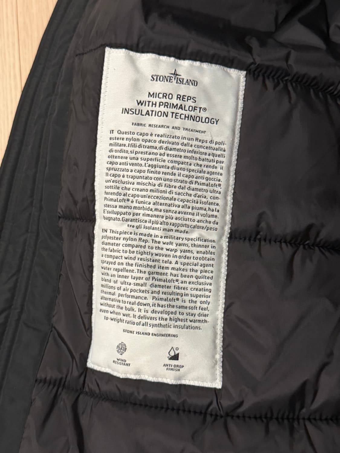 {당일 발송/XL} 스톤아일랜드 마이크로 랩스 패딩 다크 네이비 상품이미지8