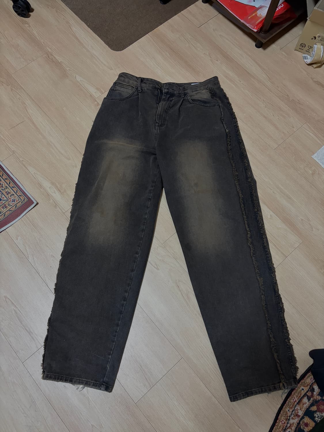 미드 90 사이드 라인 루즈핏 데님 팬츠 상품이미지3