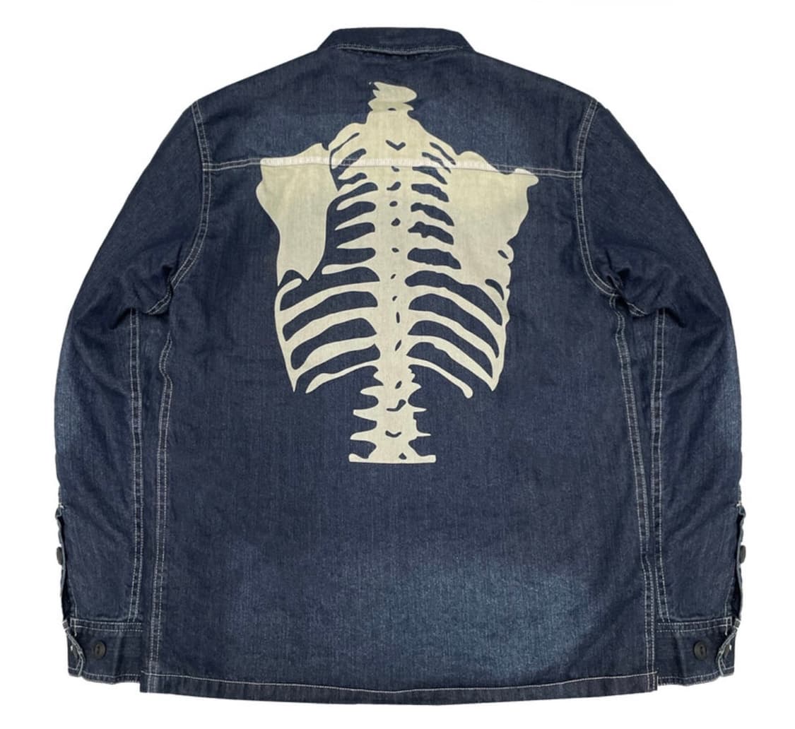 Vanson Leathers 스켈레톤 데님 자켓(후드 탈부착) M 상품이미지2