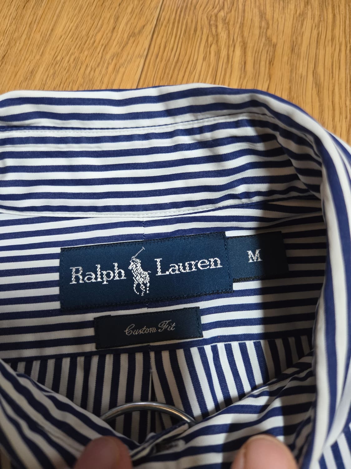 폴로 랄프로렌 여성 네이비 스트라이프 셔츠 상품이미지7
