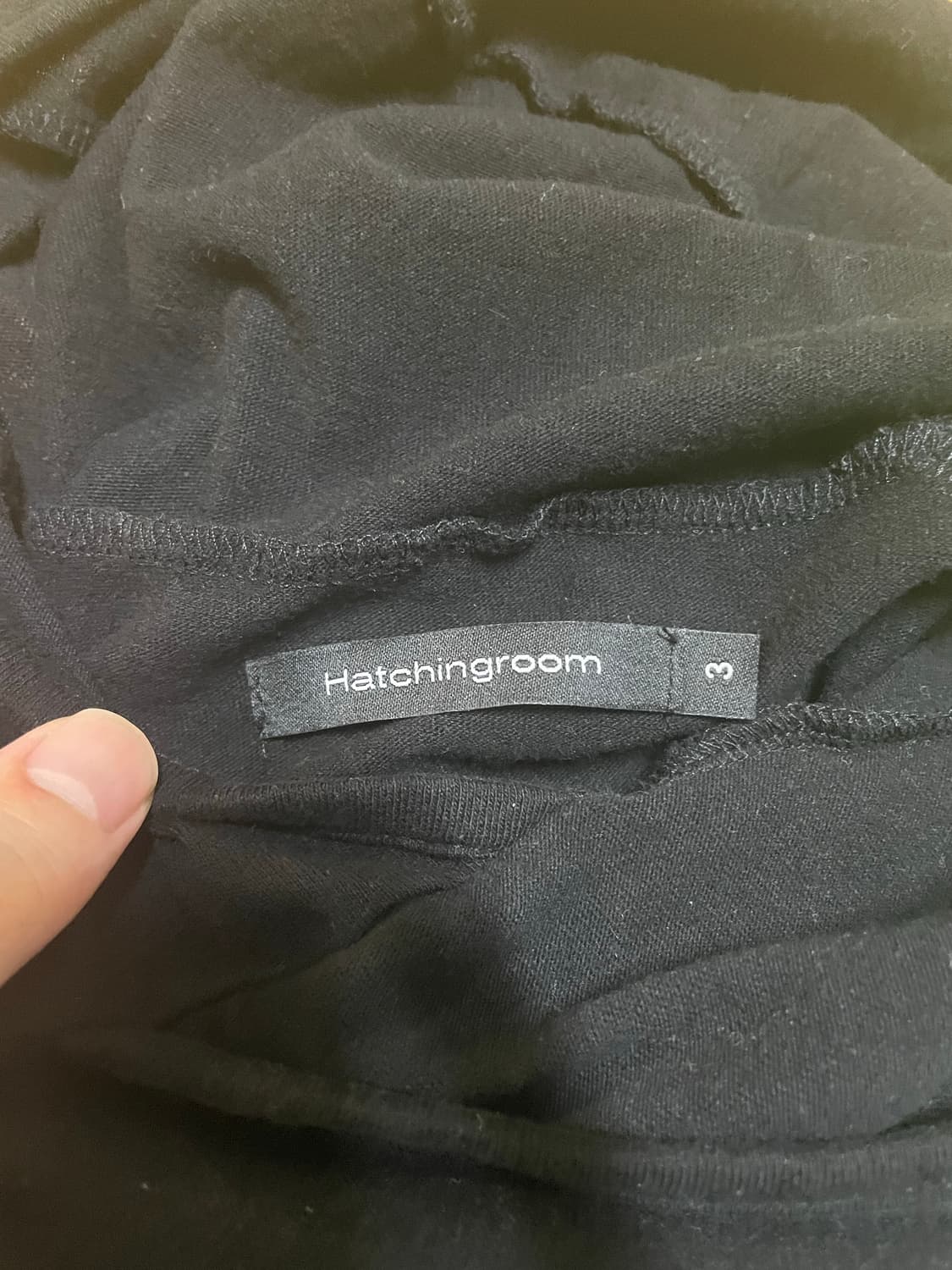 해칭룸 베이스 후디 블랙 3 상품이미지3