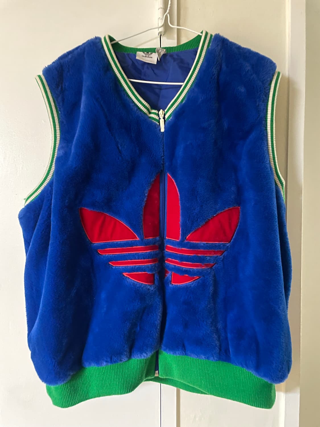 아디다스 오리지널 헤리티지 빅 로고 퍼 조끼 베스트 상품이미지2