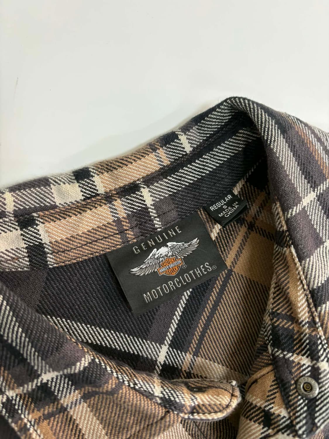 [S] 할리데이비슨 플레이드 헤비 셔츠 상품이미지4