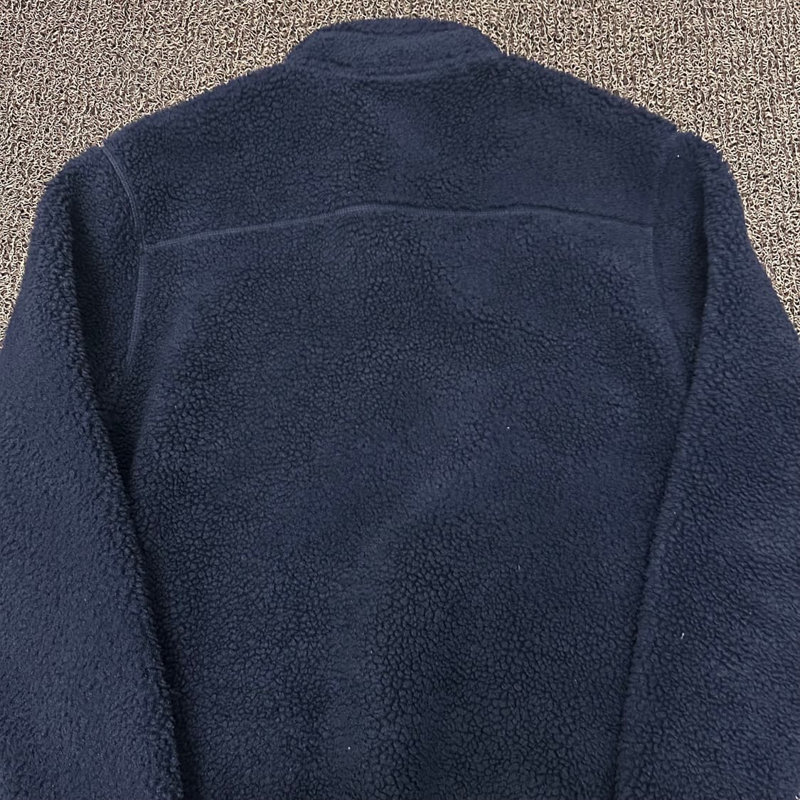 무신사스탠다드 뽀글이 털 후리스 집업 자켓 네이비 L 상품이미지5