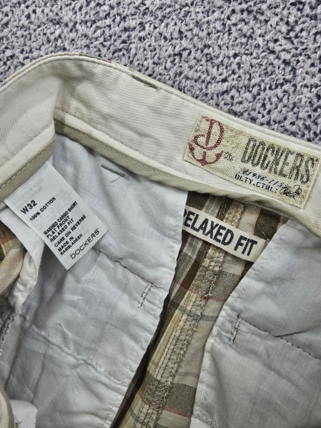 DOCKERS 체크 카고 쇼츠 반바지 ( 32 " ) / 11917 상품이미지7