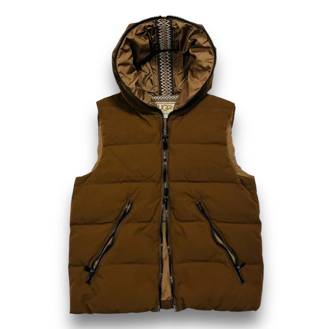UGG 투웨이 딥 브라운 덕 다운 패딩 베스트 조끼 상품이미지1