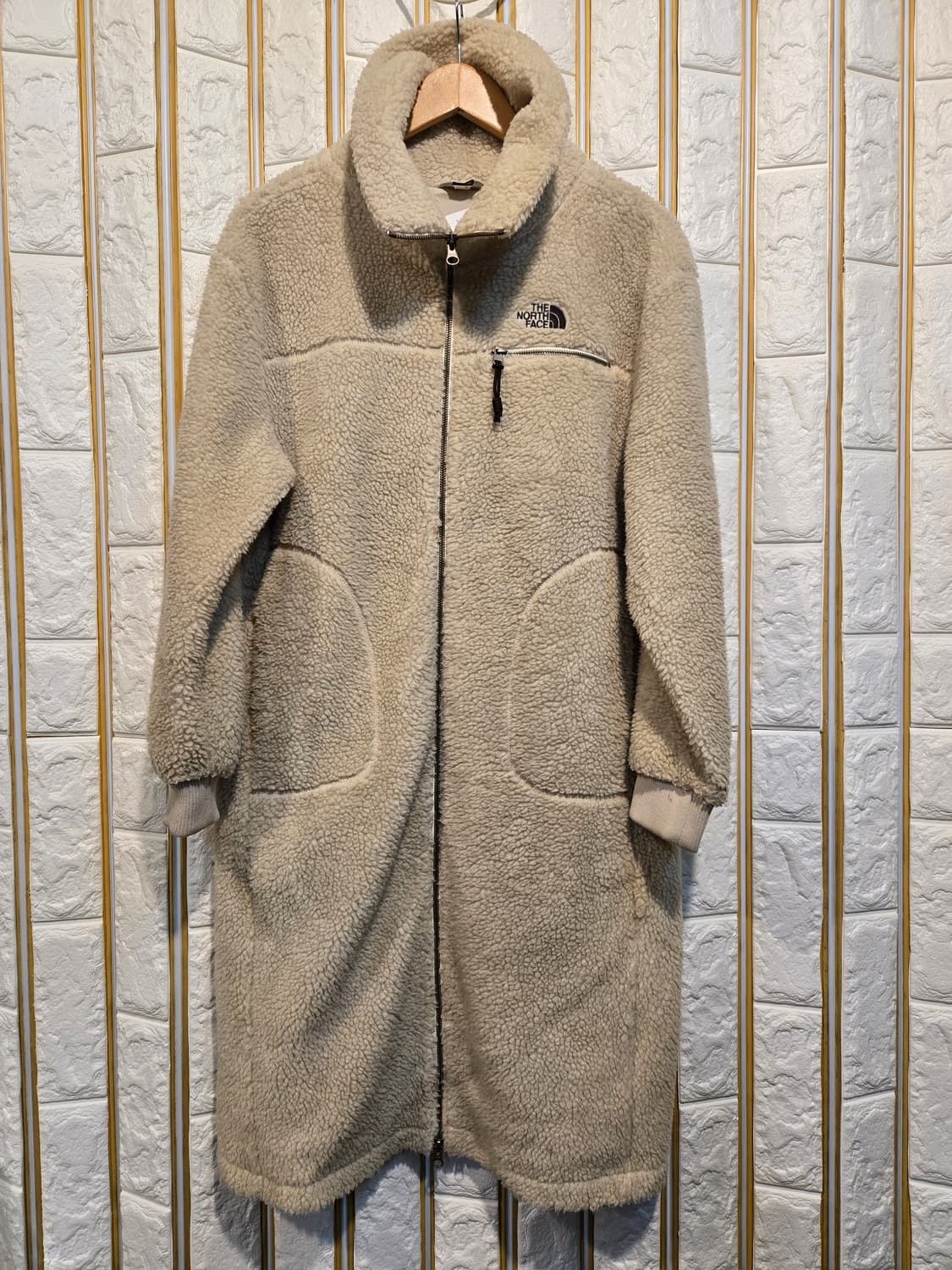 노스페이스 여성 롱 뽀글이 점퍼 자켓  상품이미지1