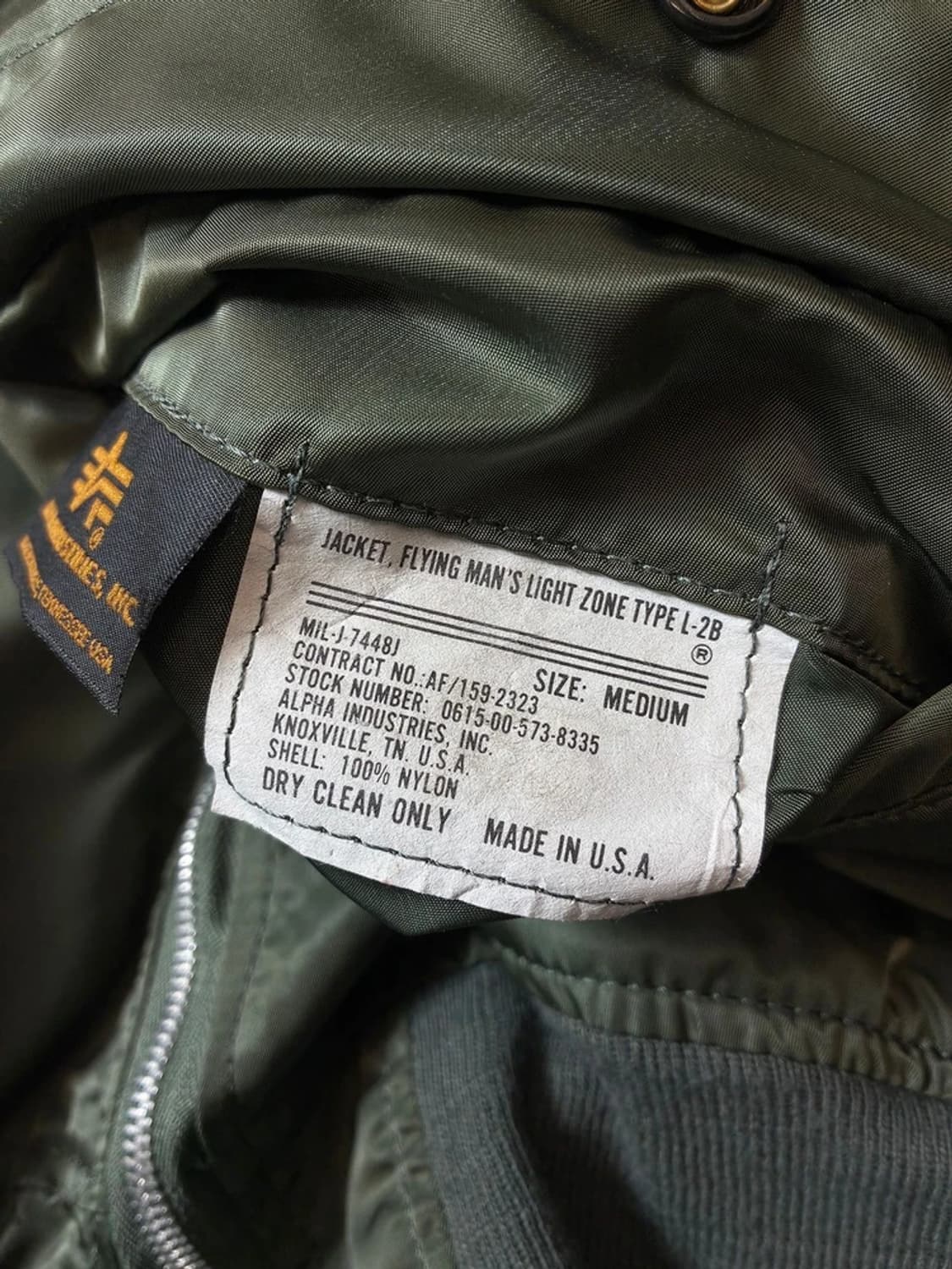 알파인더스트리 90's L-2B 블루종 자켓 PN7963 상품이미지8