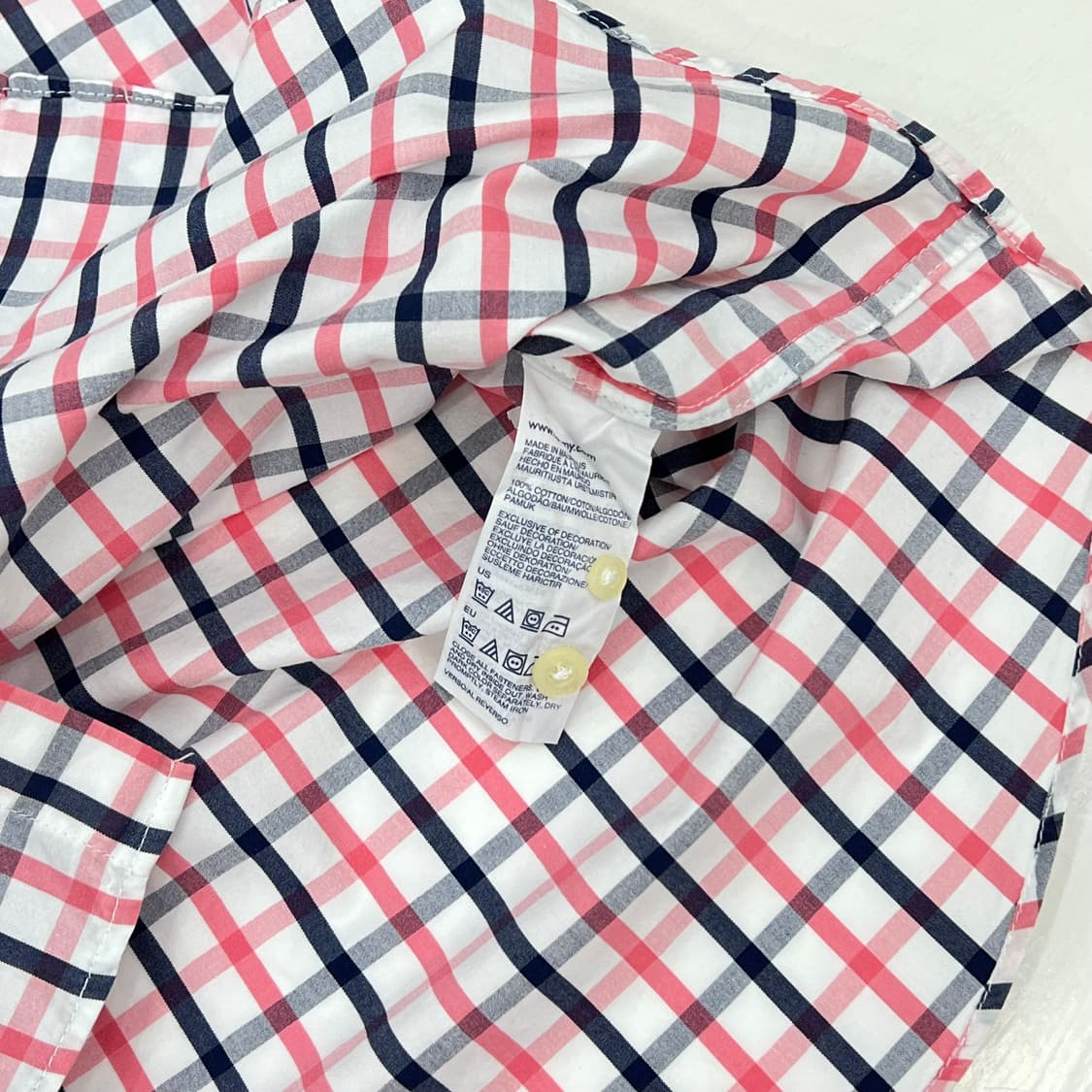 타미힐피거 슬림핏 체크 셔츠 L 상품이미지9