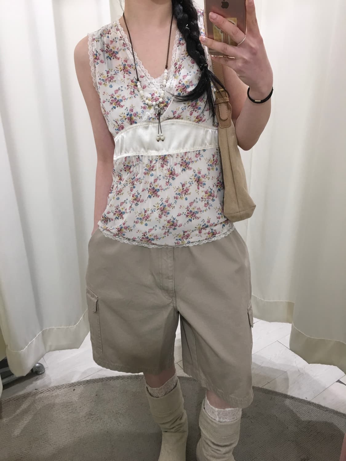 밴딩 카고 버뮤다 팬츠 상품이미지3