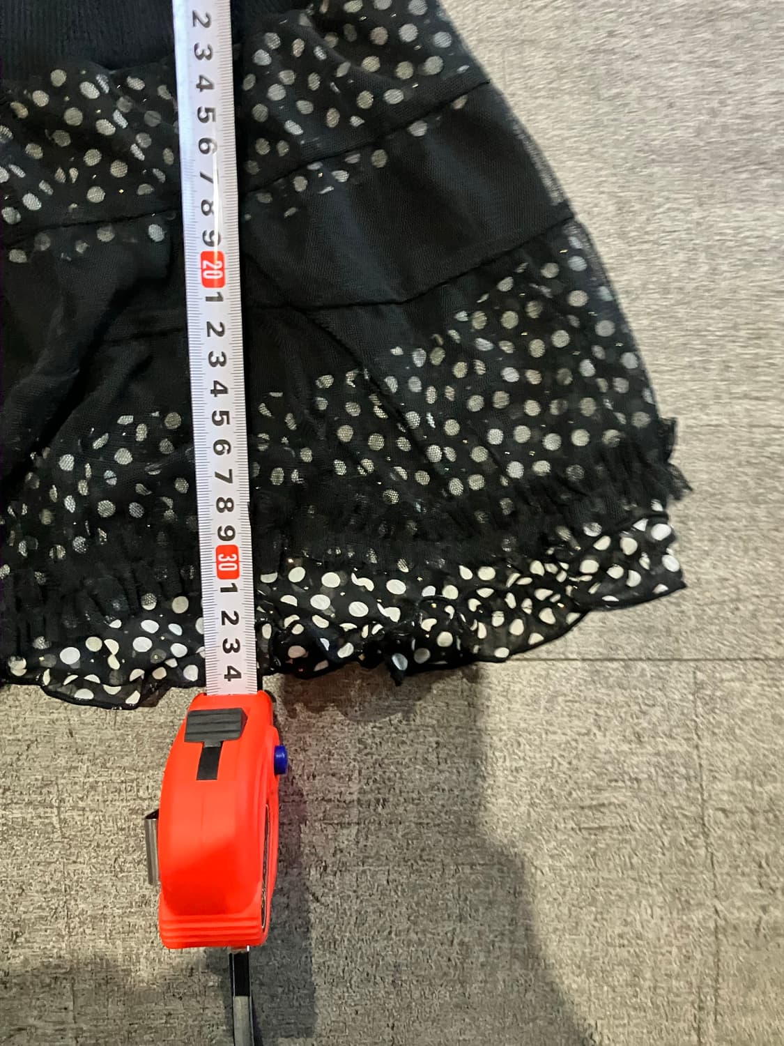 일본빈티지 Lazydaisy 달천깔페어리 라떼갸루 레이어드 도트스커트 상품이미지3