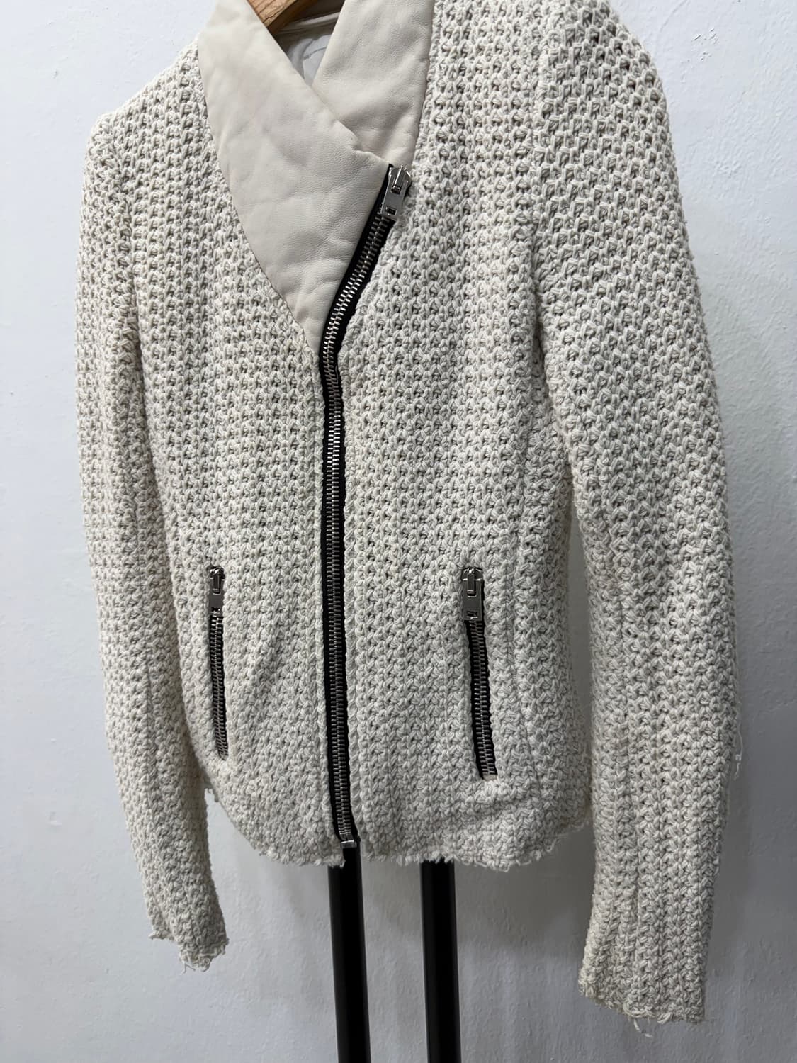 정품) 이로 한섬 니트 트위드 자켓 34 상품이미지3