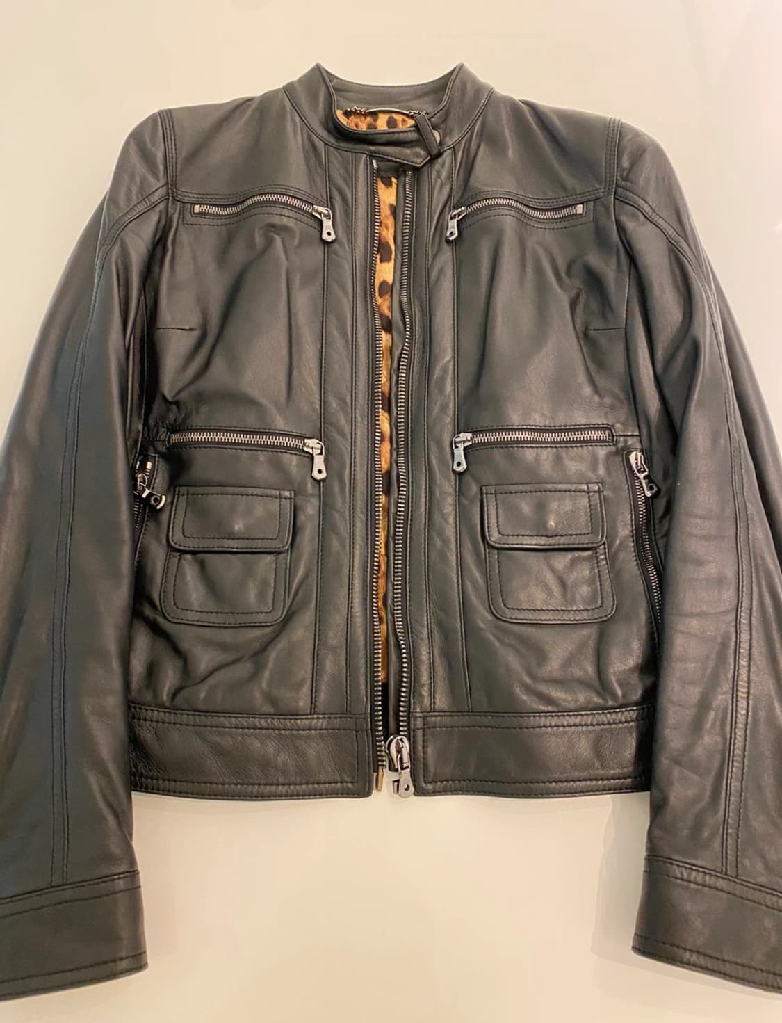 돌체앤가바나 블랙 가죽 자켓 40 상품이미지1