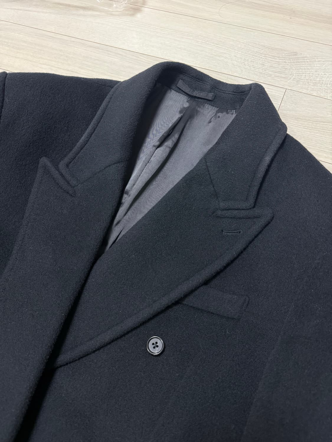 브라운야드 24fw 더블브레스티드코트 블랙 5size 상품이미지3