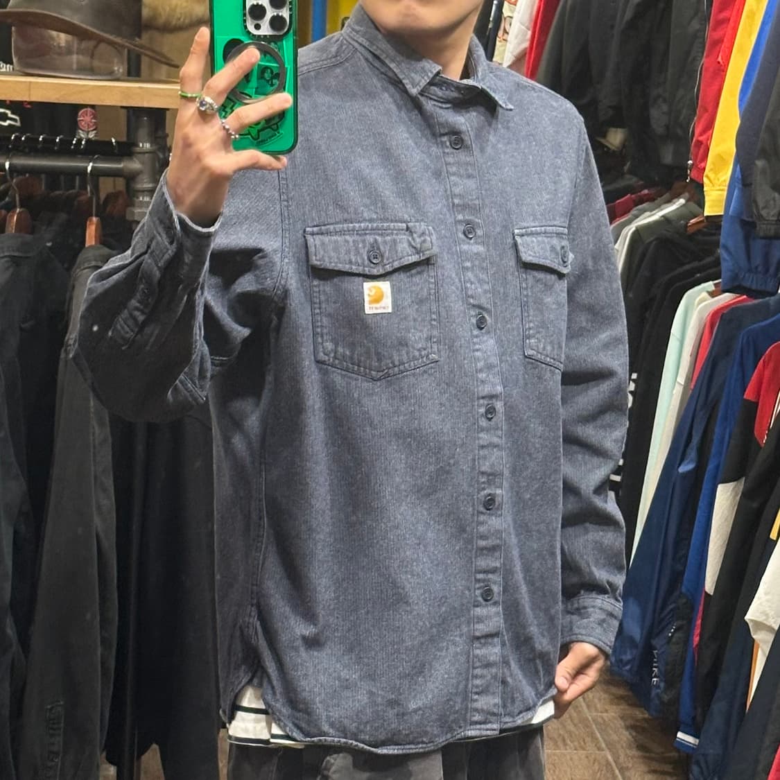 [HI] 칼하트 트월셔츠 다크그레이 상품이미지4