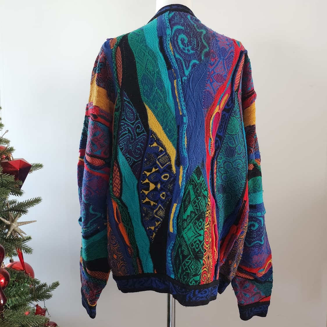 쿠지 Coogi 케이블 패턴 울 가디건 공용 빈티지 니트  상품이미지5