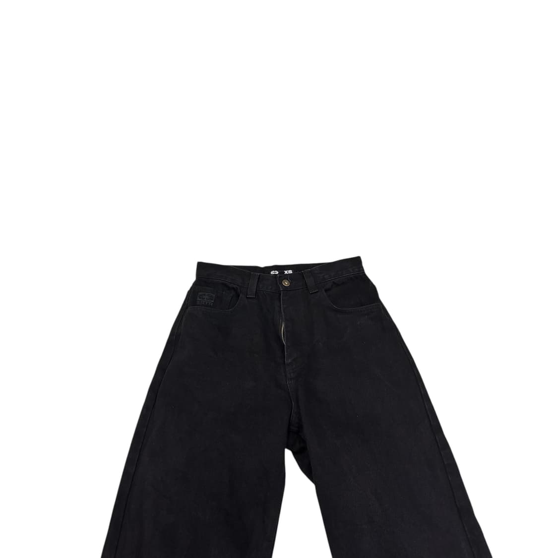 Ertr 블랙 와이드 데님 팬츠 상품이미지2
