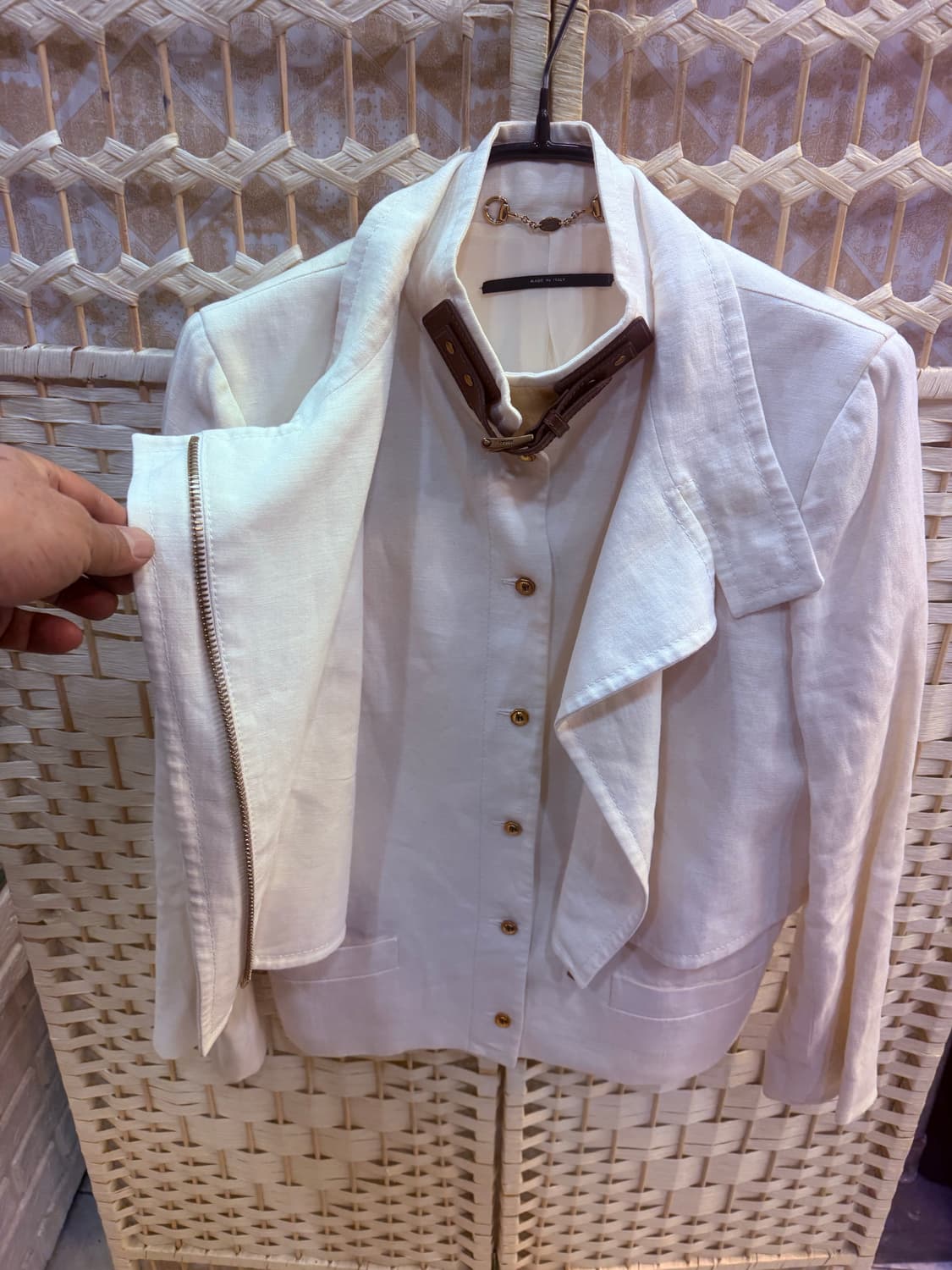 40/55-66 정품 구찌 린넨 자켓 팝니다 상품이미지2