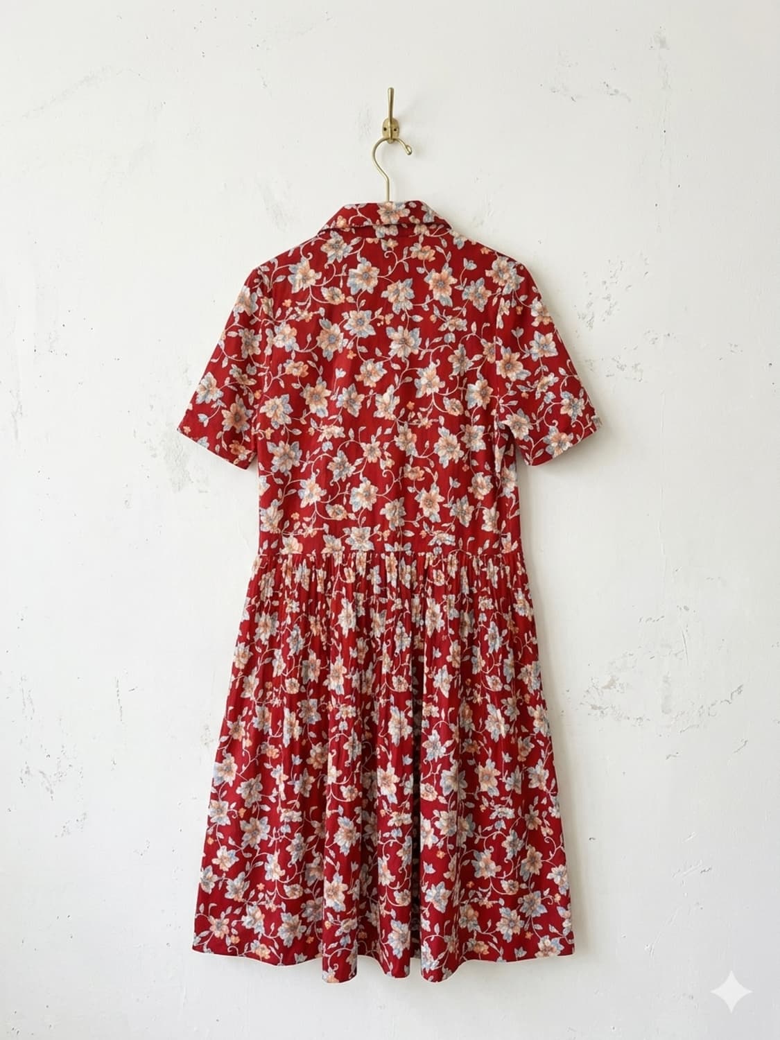 로맨틱 빈티지 플로럴 미디 원피스 상품이미지2