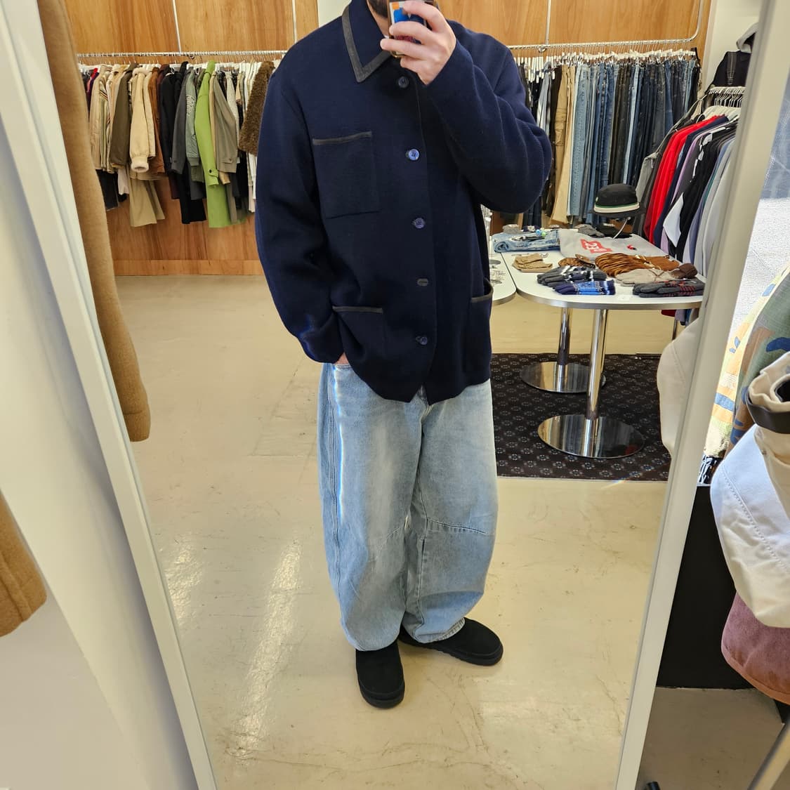 STEFANO RICCI 스테파노 리치 울 핸드 니트 자켓 XL 상품이미지7