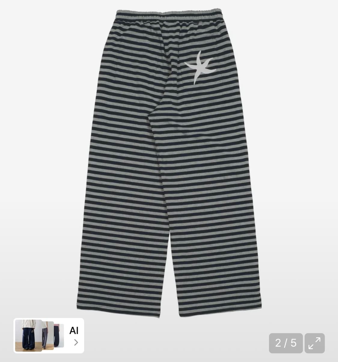 더콜디스트모먼트 TCM stripe navy 스트라이프 팬츠 네이비 상품이미지2