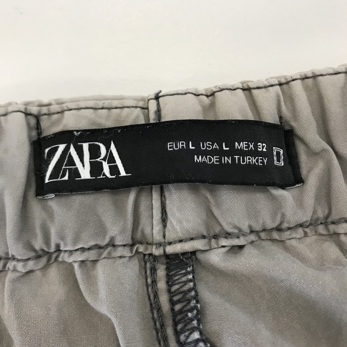 자라 가먼트 워시드 스트링 파라슈트팬츠 [33-34] 상품이미지5