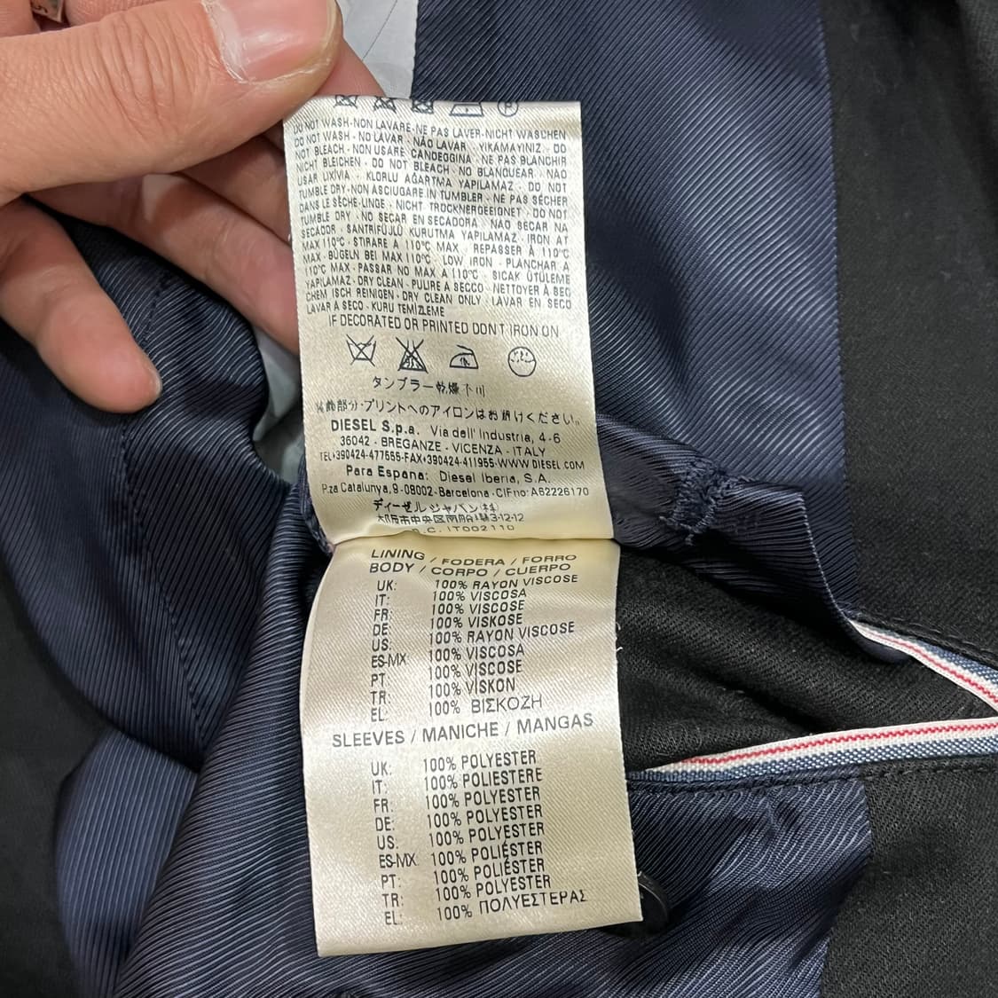  디젤 투버튼 블레이저 y14768 상품이미지7