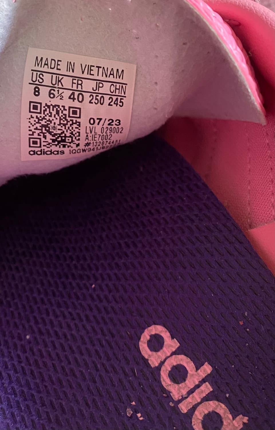 아디다스 가젤 핑크 스웨이드 250mm 상품이미지3