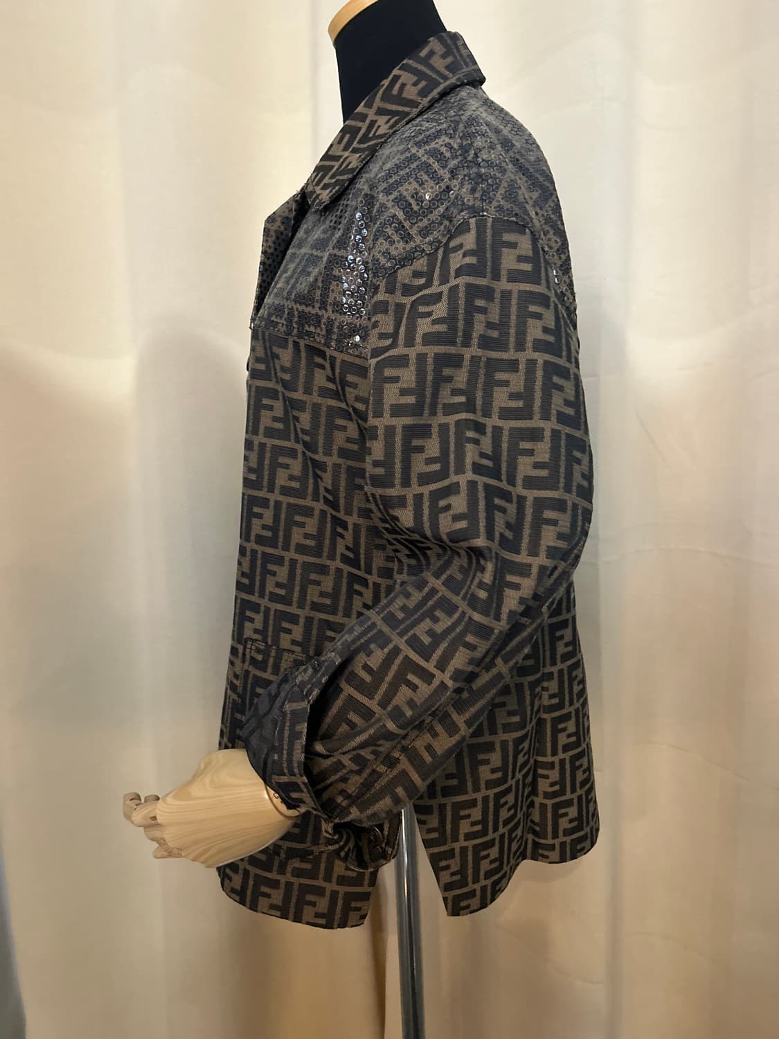 FENDI 펜디 90's FF자카드 톤온톤 스티칭 자켓 상품이미지4