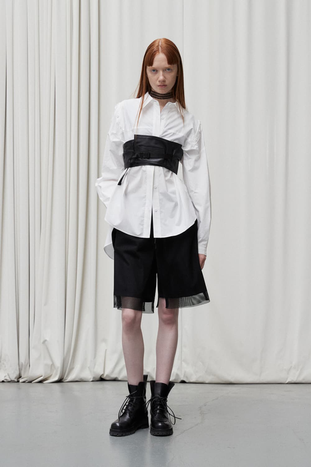 더일마 우먼 와이트 에코 버클 벨트 블랙 상품이미지1