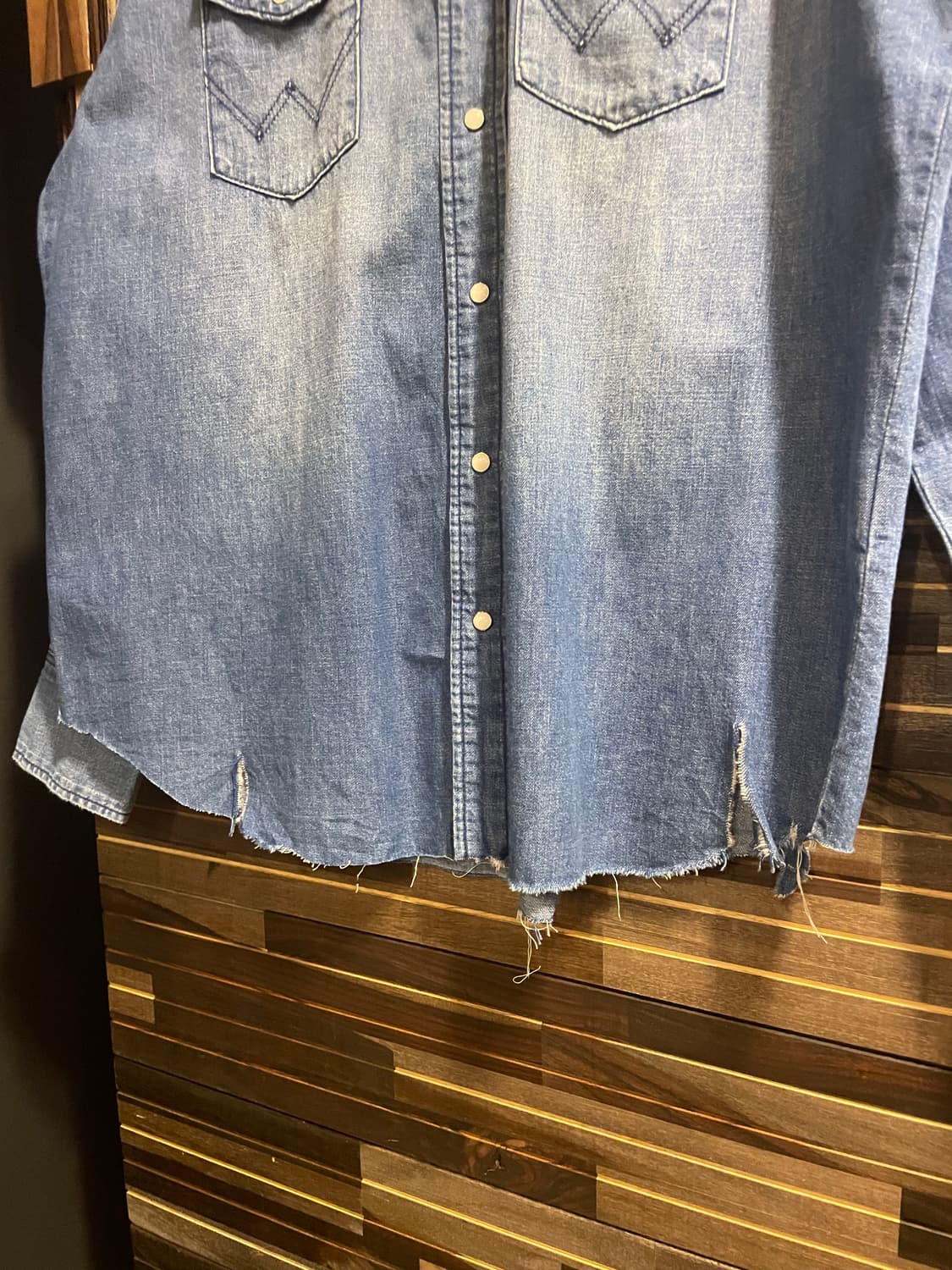 랭글러 웨스턴 데님셔츠 상품이미지5