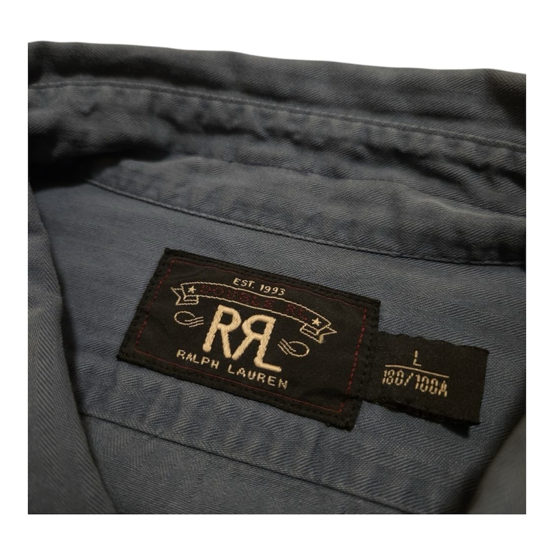 RRL 가먼트 다잉 워크 셔츠 미드나잇 블루 L 상품이미지4