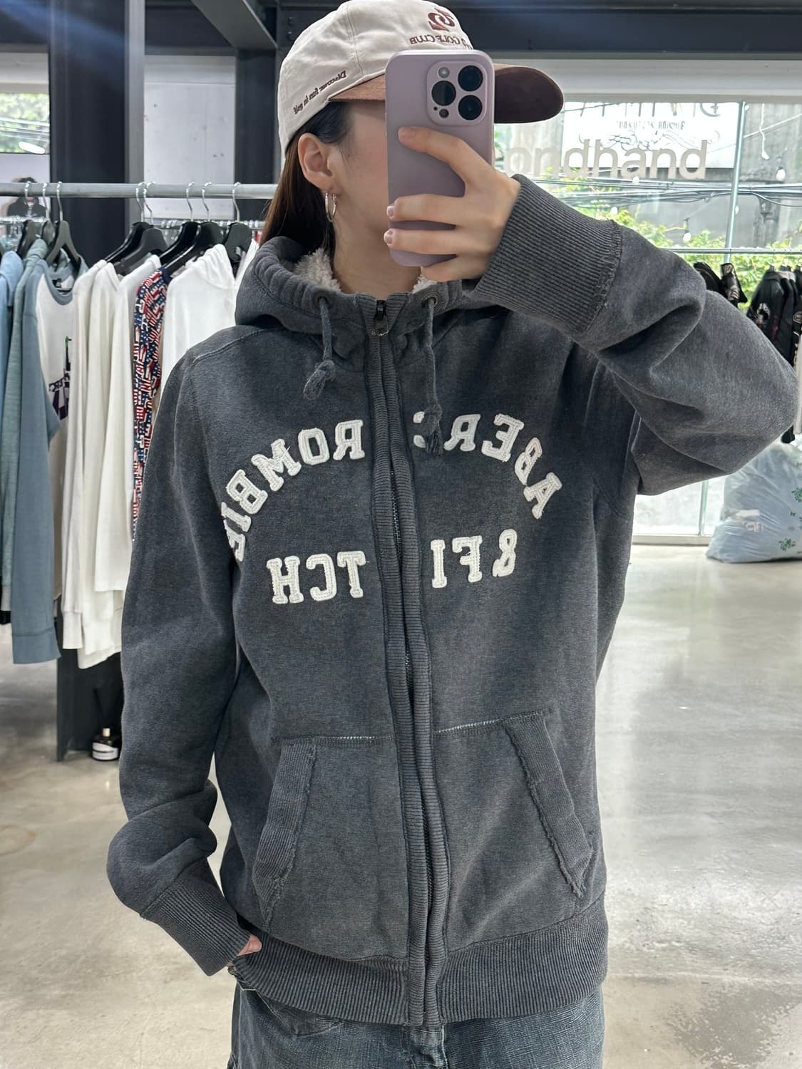아베크롬비 양털 후드집업  상품이미지3