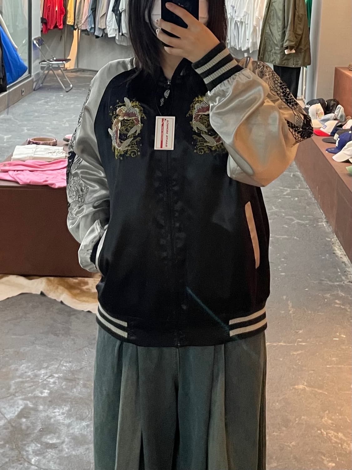 JPN빈티지 잉어자수 스카잔 자켓 H1919 상품이미지1