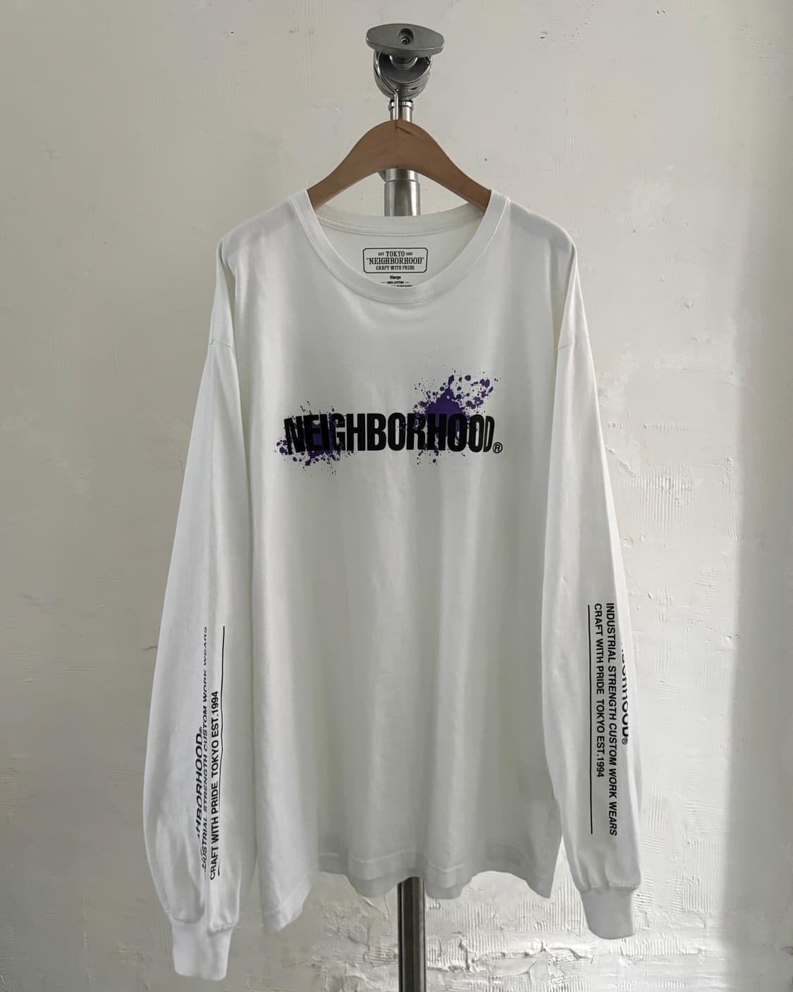 NEIGHBORHOOD® 네이버후드 화이트 로고 롱슬리브 상품이미지6