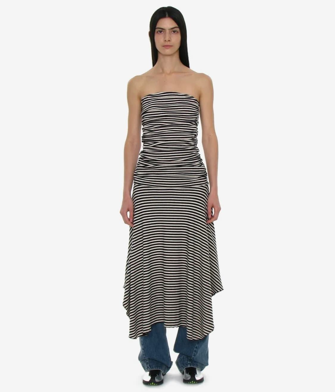 파르티멘토우먼 투웨이 튜브탑 원피스 스트라이프 상품이미지2