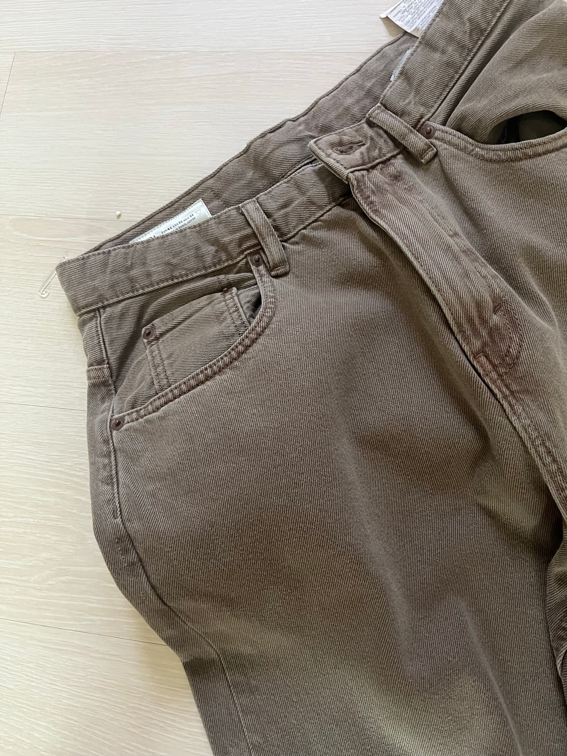 자라 baggy 브라운 팬츠 32 상품이미지2