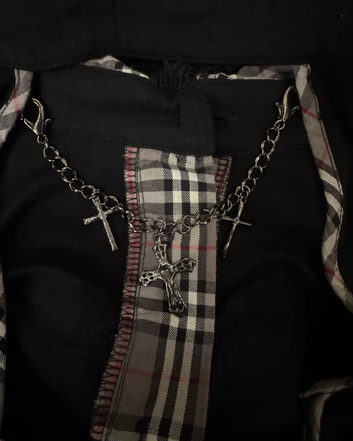 Skinny Lip tartan&chain point Fitted min 상품이미지6