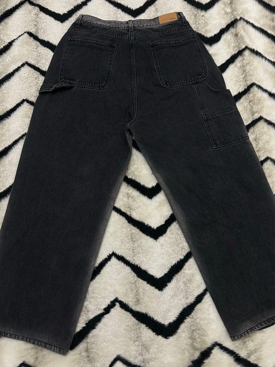 [L]어반드레스 카펜더 와이드 데님팬츠/흑청 상품이미지2