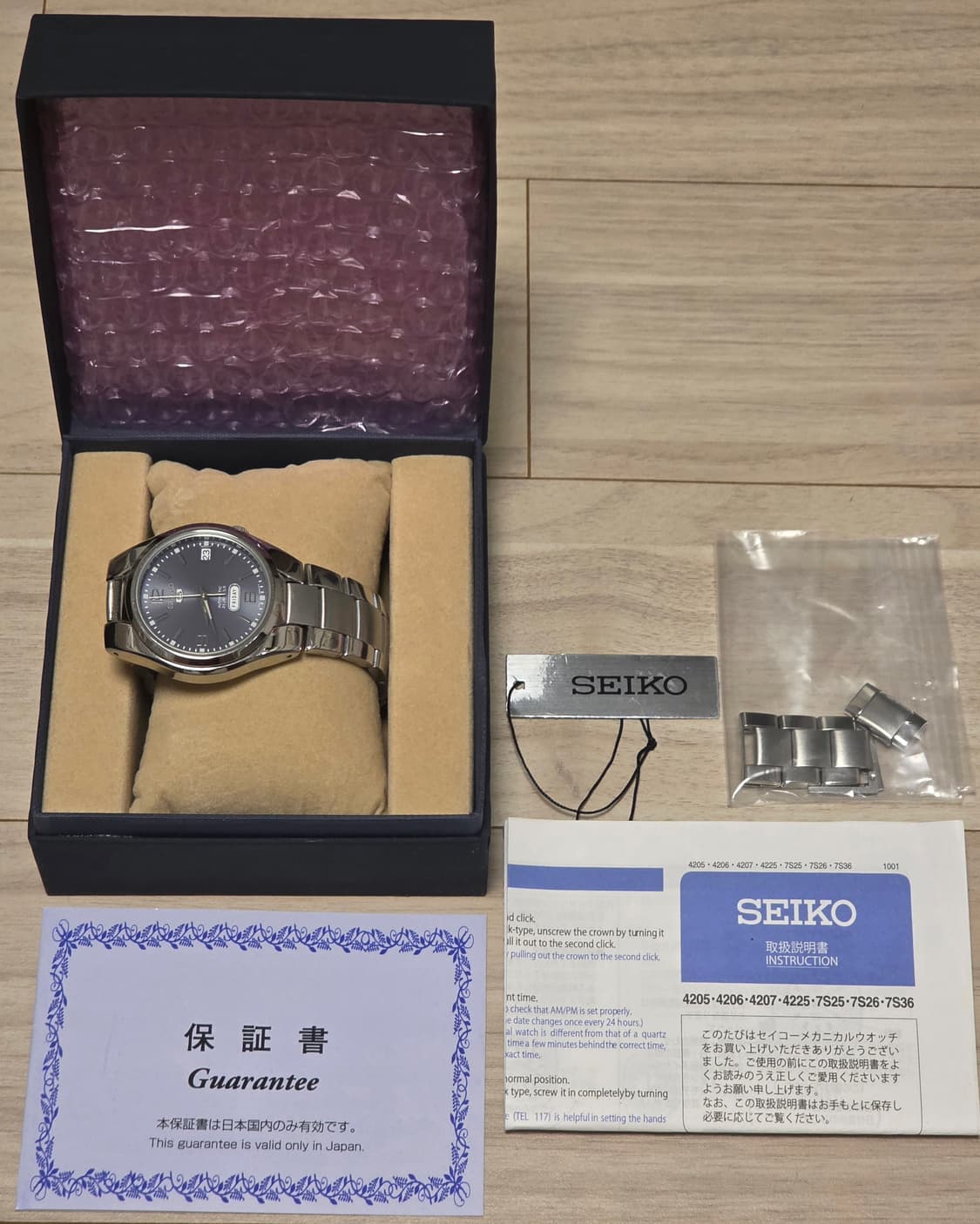 세이코 5 오토메틱 21 보석 SNK621K1 시계(풀박스) 상품이미지2
