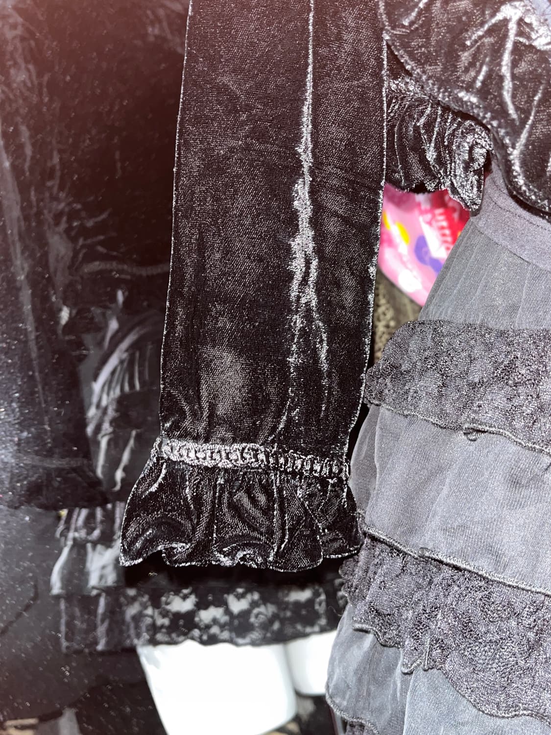 고스 펑크 로리타 벨벳 볼레로 자켓 상품이미지3