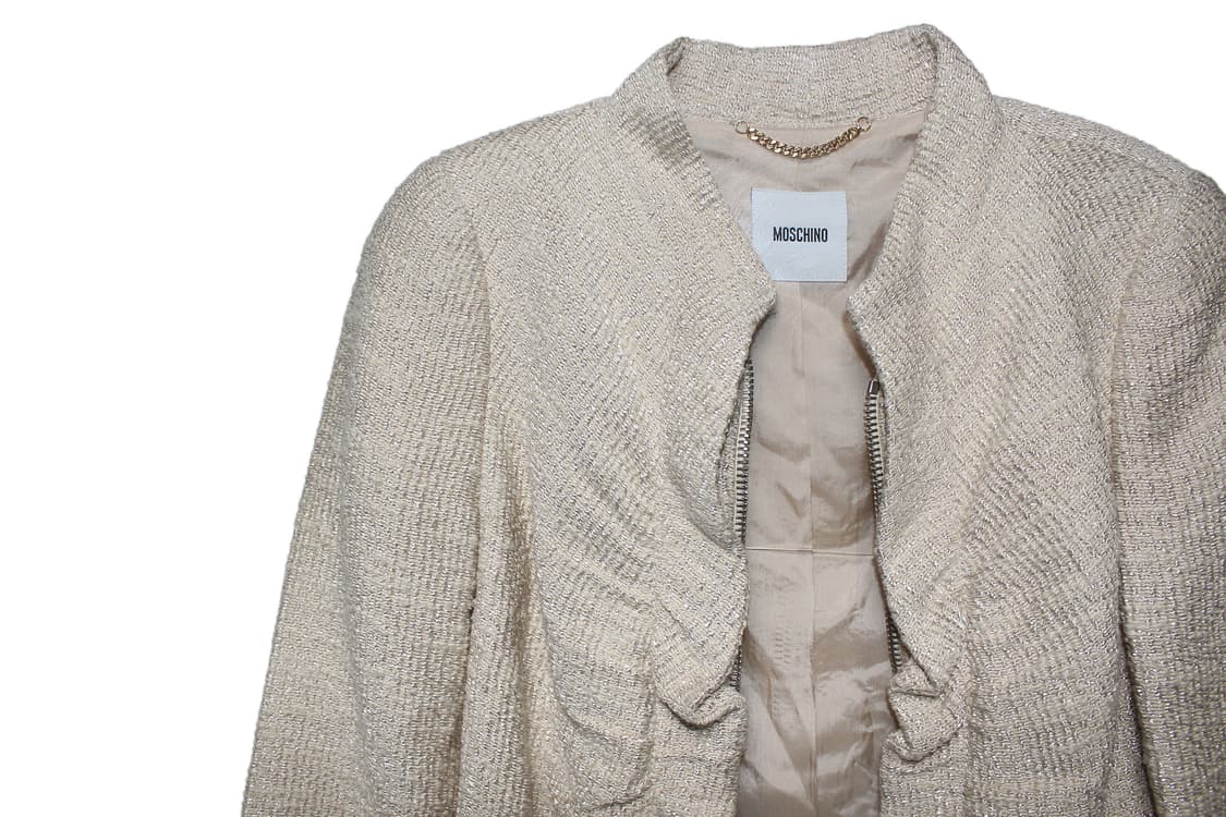 MOSCHINO 모스키노 트위드 2WAY 코트 상품이미지6