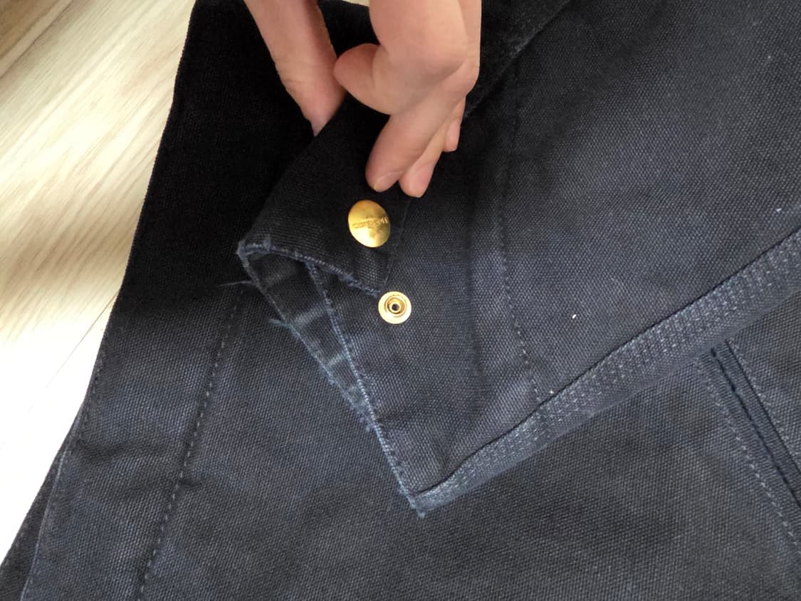 L) 칼하트 WIP OG 디트로이트 자켓 블랙 에이지드 캔버스 상품이미지5