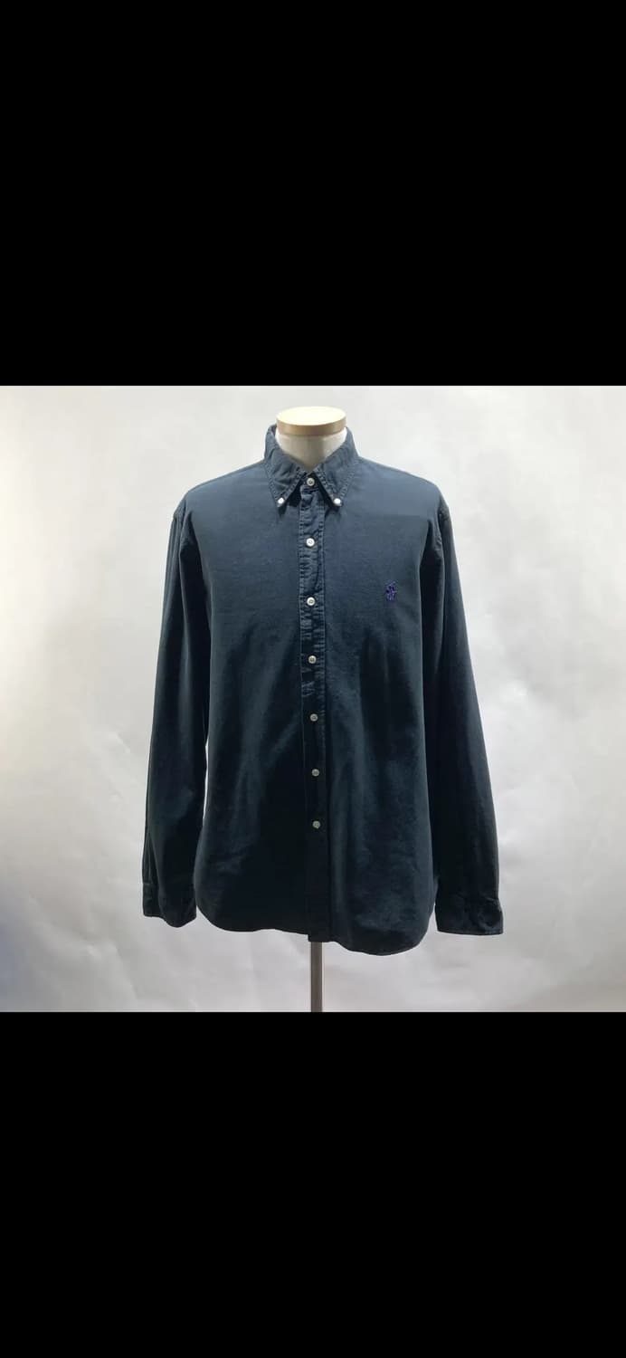 랄프로렌 남성솔리드셔츠 남방 블랙 L 상품이미지1