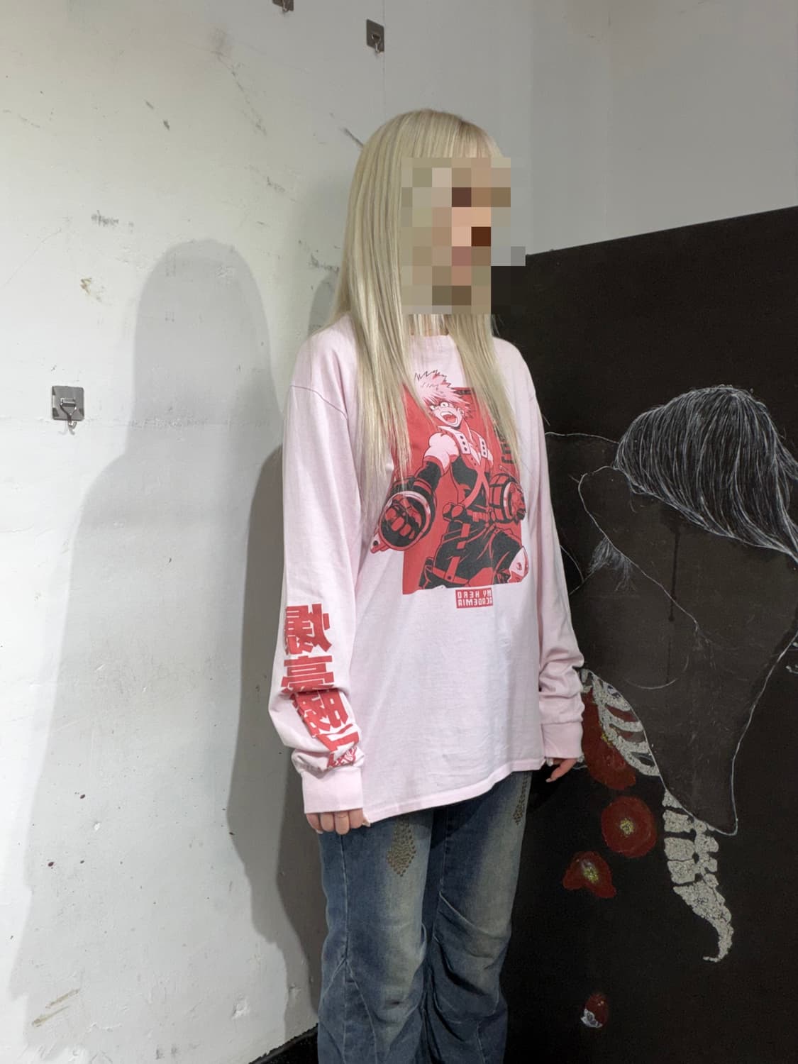나히아 바쿠고 공식 바쿠고 프린팅 애니 긴팔티 롱슬리브 상품이미지5
