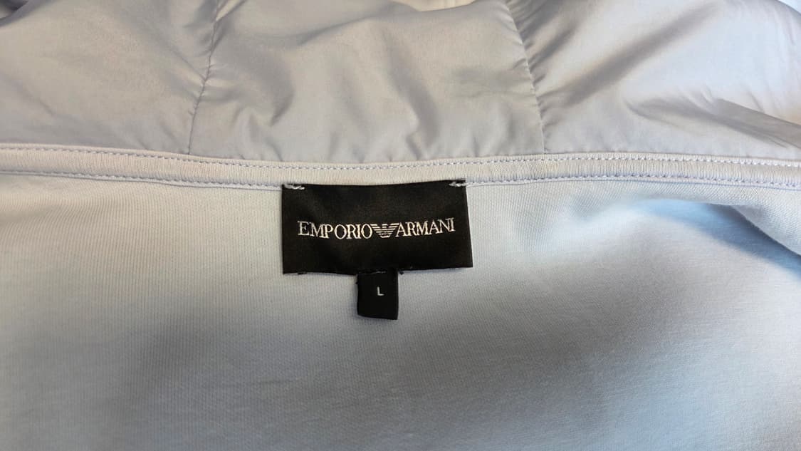 엠포리오 아르마니 오버핏 이글 로고 후드 집업  상품이미지4